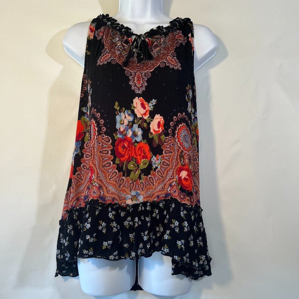 BILA Boho Tank Top Multicolor Floral Print